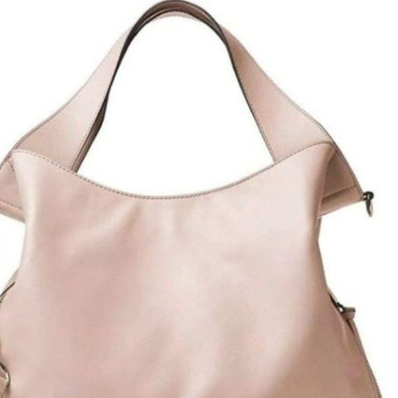 Michael Kors Devon Large Leather Hobo Shoulder Bag Tote original price $398 pink - Picture 3 of 16